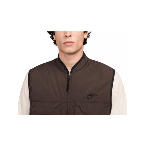 Nike Vest Mens Medium Brown Baroque Tech Woven Utility Lightweight Nylon UPF New - Picture 4 of 12